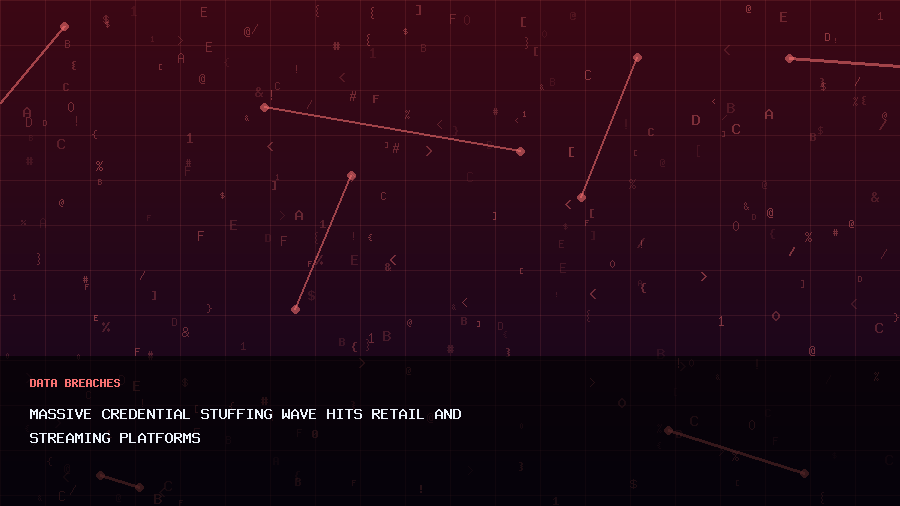 Massive Credential Stuffing Wave Hits Retail and Streaming Platforms