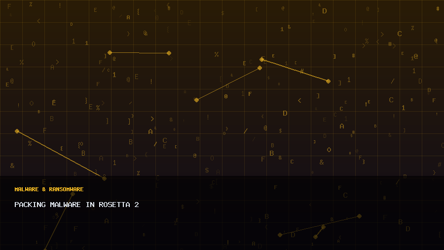Packing Malware in Rosetta 2