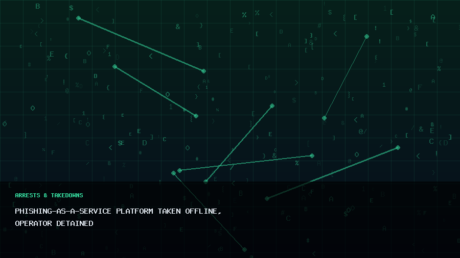 Phishing-as-a-Service Platform Taken Offline, Operator Detained